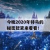 今晚2020年特马的秘密赶紧来看看！