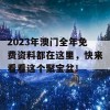 2023年澳门全年免费资料都在这里，快来看看这个聚宝盆！