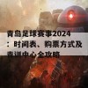 青岛足球赛事2024：时间表、购票方式及青训中心全攻略