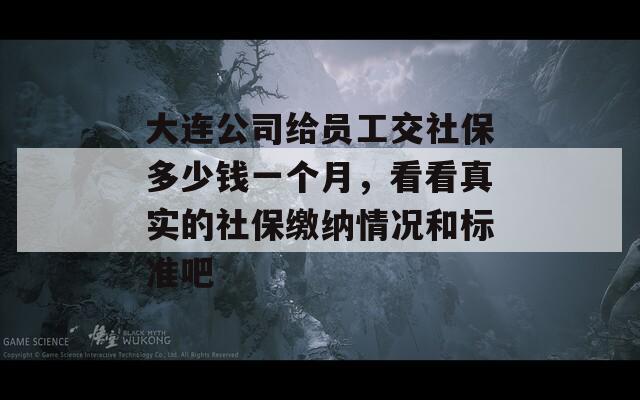 大连公司给员工交社保多少钱一个月，看看真实的社保缴纳情况和标准吧