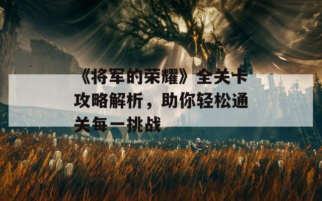 《将军的荣耀》全关卡攻略解析，助你轻松通关每一挑战