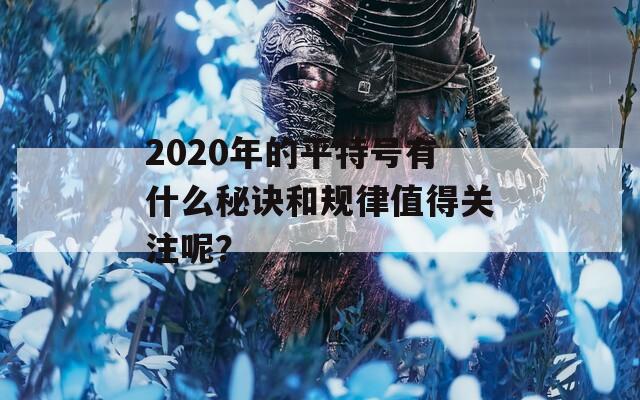 2020年的平特号有什么秘诀和规律值得关注呢？